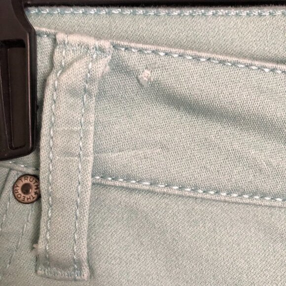 Truth + Theory Size 8 Mint Green 5 Pocket Jeans - Picture 3 of 9